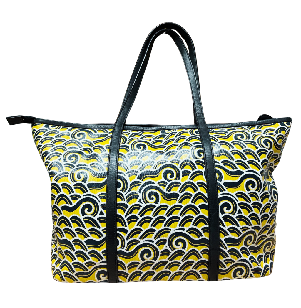 Shanghai Tang Prosperity Cloud Patterned Tote Bag