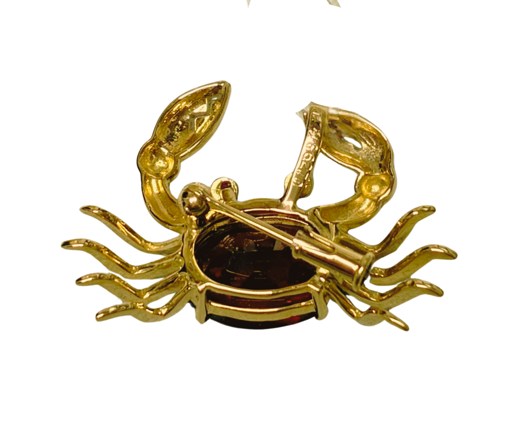 750YG 6.27G Garnet And Ruby Brooch 6.9G