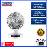 Morries MS2816DCDF Air Circulation 9-inch Desk Fan