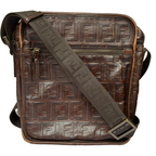 Fendi Zucca FF Monogram Messenger Camera Bag Brown