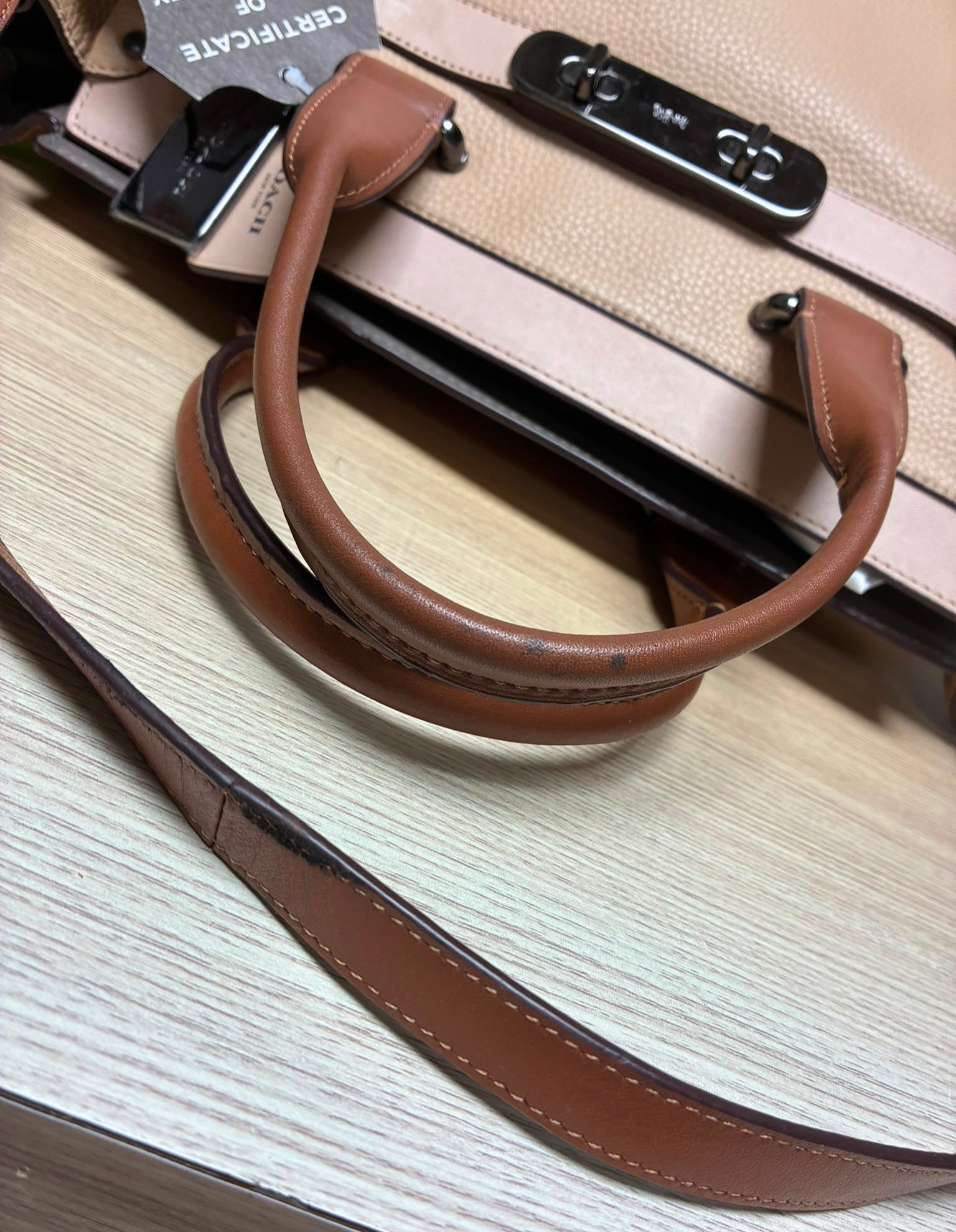Coach 34816 Swagger 27 Colorblock Pebbled Leather