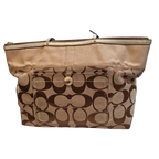 COACH Large Signature Print Zippered Tote Bag 11692