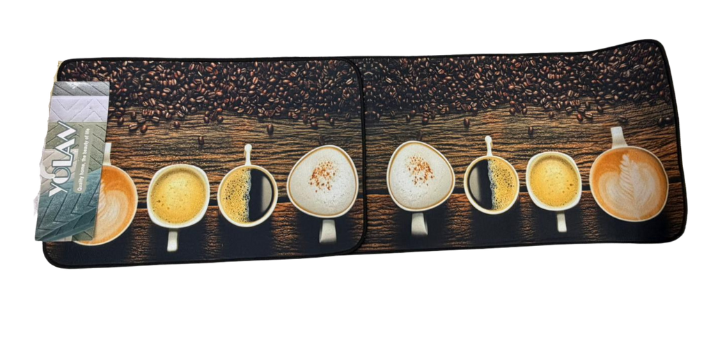 Floor Mat Double 40x60 40X1.2m Rectangular Coffee