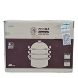 Zebra 40cm SUS304 Steel Steaming Set