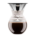 Bodum 11571-913S Pour Over Coffee Maker with Permanent Filter, 1L, Off White