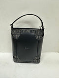 BONIA Monogram Bucket Bag - Black (H20 x L15 xW6 cm)