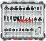 BOSCH RBS030MBS 30-Piece (Universally Compatible Accessory) Carbide-Tipped Wood Router Bit Assorted Set