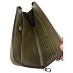 Bottega Veneta Green Leather clutch Bag
