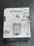 Brabantia Pedal Bin NEWICON With Plastic Inner Bucket Matt Steel Fingerprint Proof 5 Liter