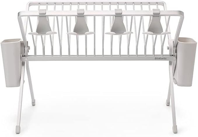 Brabantia 139444 SinkSide Foldable Dish Drying Rack Large, Light Grey