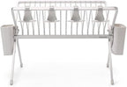 Brabantia 139444 SinkSide Foldable Dish Drying Rack Large, Light Grey