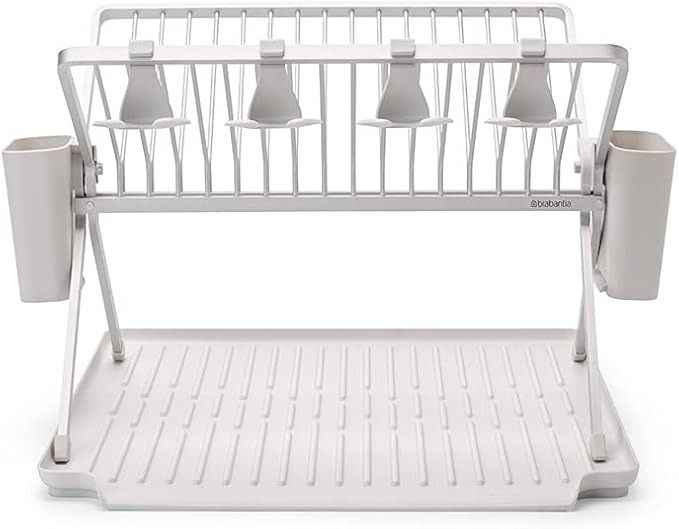 Brabantia 139444 SinkSide Foldable Dish Drying Rack Large, Light Grey Main image