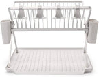 Brabantia 139444 SinkSide Foldable Dish Drying Rack Large, Light Grey
