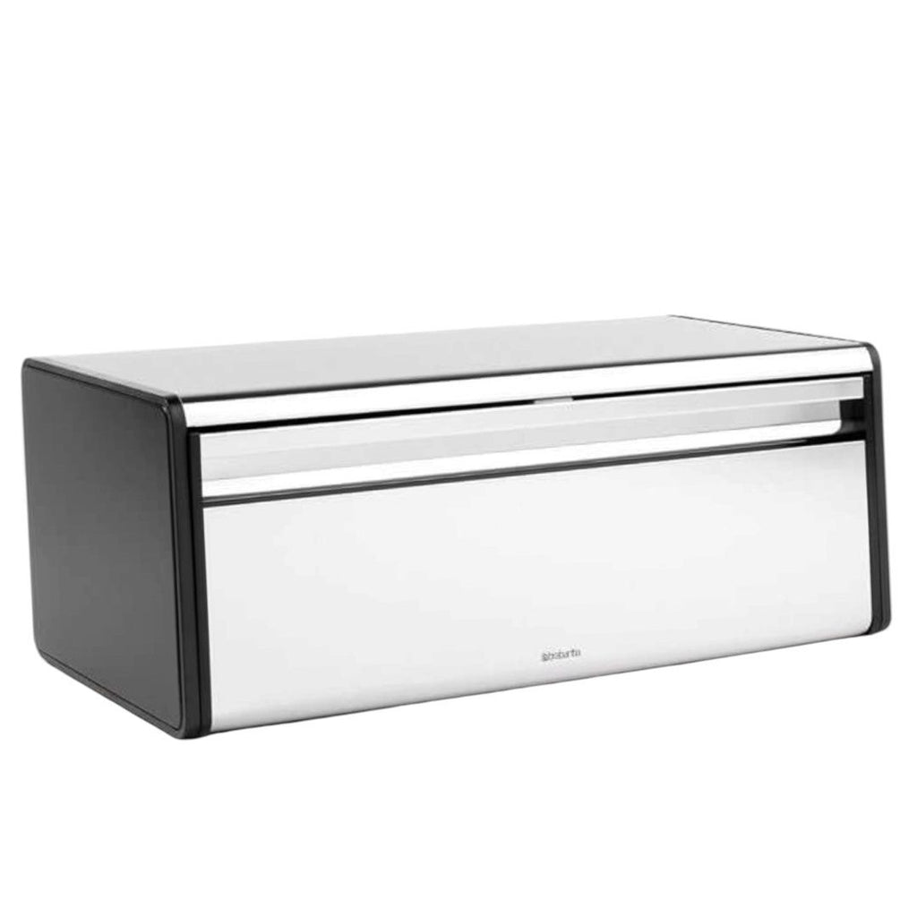 Brabantia 163463 Fall Front Bread Bin, Brilliant Steel