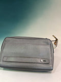 Braun Buffel Grey Leather Clutch Bag