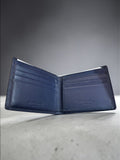 Braun Büffel Leather Wallet - Navy Blue
