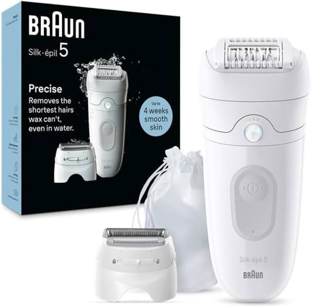 Braun SE5041 Silk Epil 5 Women's Hair Removal Epilator, White