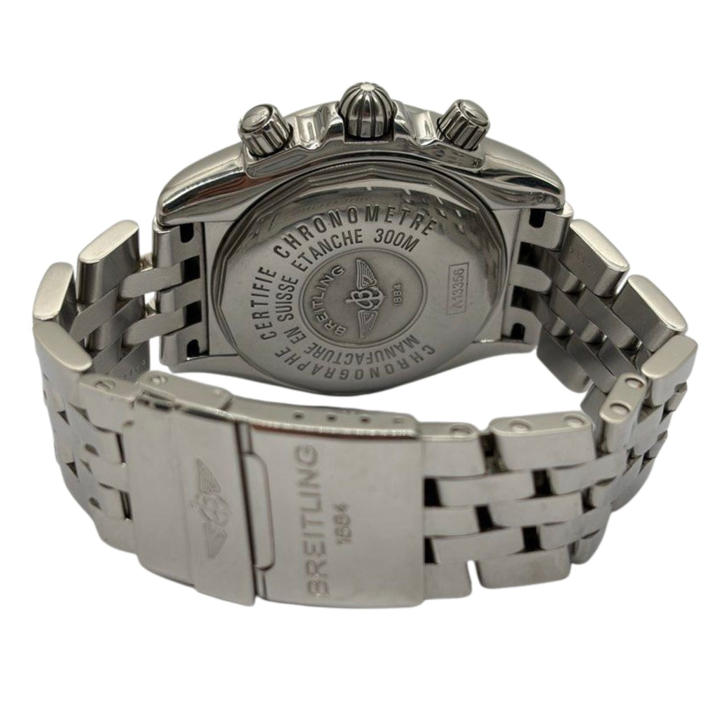 Breitling Chronomat Evolution 44mm Automatic Chronograph Black Dial Watch A13356 “Full Set”