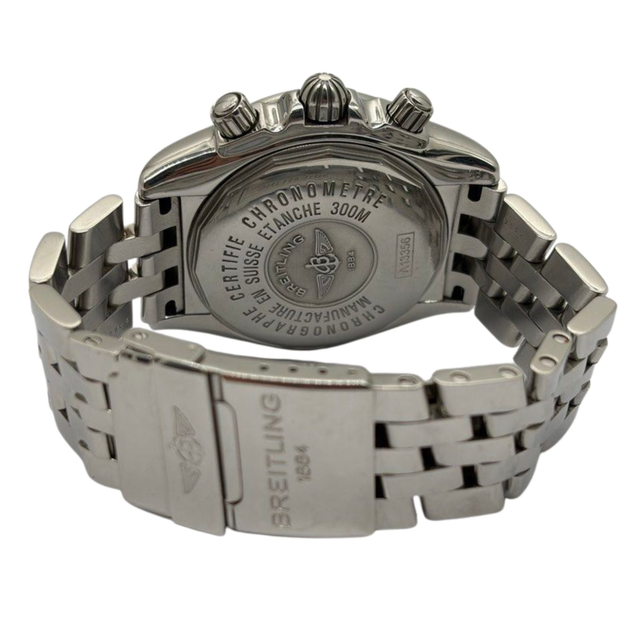 Breitling Chronomat Evolution 44mm Automatic Chronograph Black Dial Watch A13356 “Full Set”