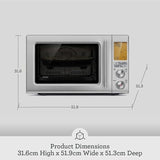 Breville The Combi Wave 3in1 Microwave Oven Brushed Stainless Steel BMO870BSS