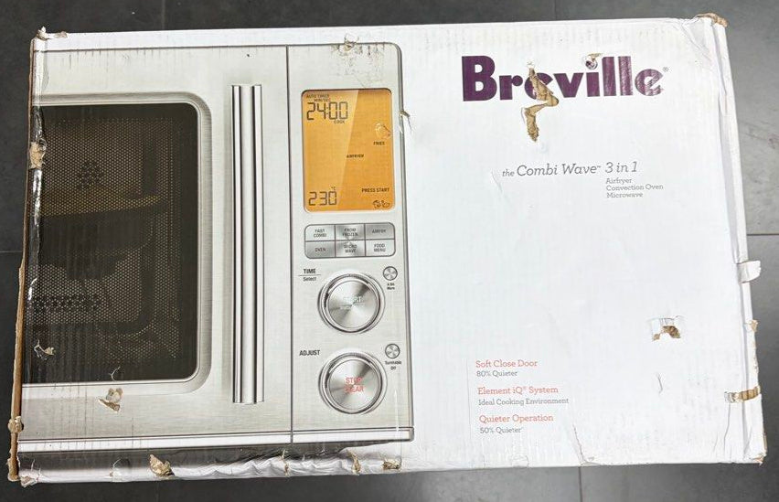 Breville The Combi Wave 3in1 Microwave Oven Brushed Stainless Steel BMO870BSS