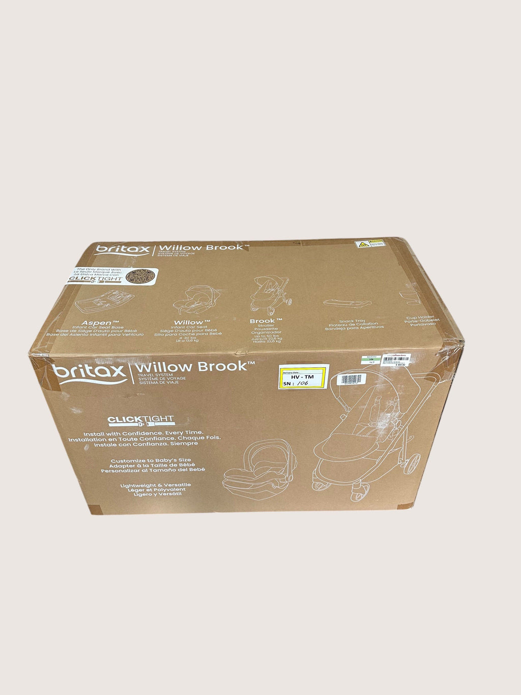 Britax Willow Brook Baby Travel System Infant Car Seat And Stroller Combo With Aspen Base Navy Glacier