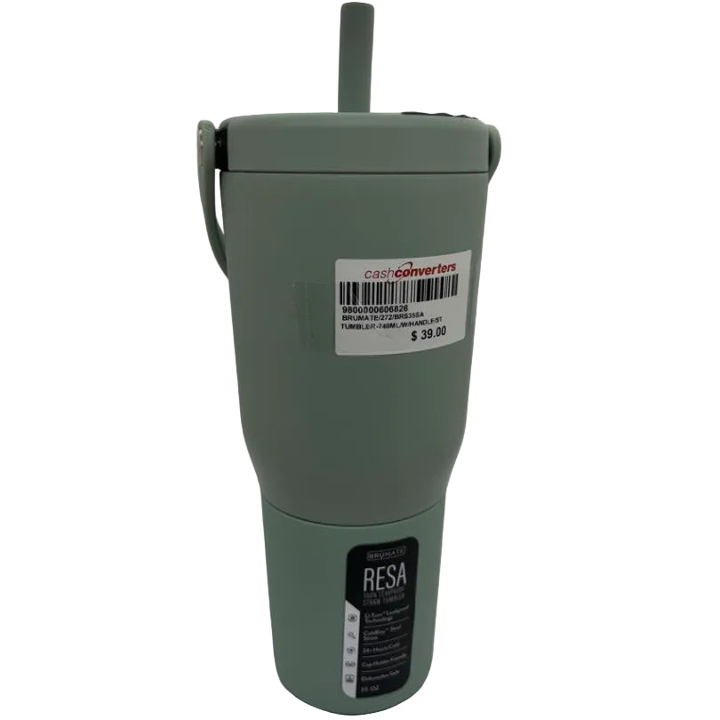 BruMate BRS35SA Resa 35oz Travel Tumbler With Handle And Straw Sage