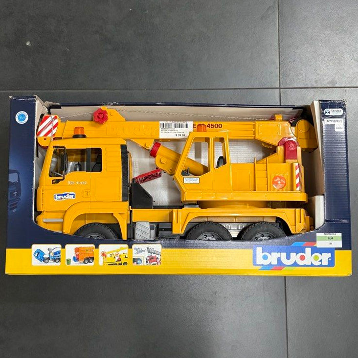 Bruder BRU02754 MAN TGA Crane Truck Yellow