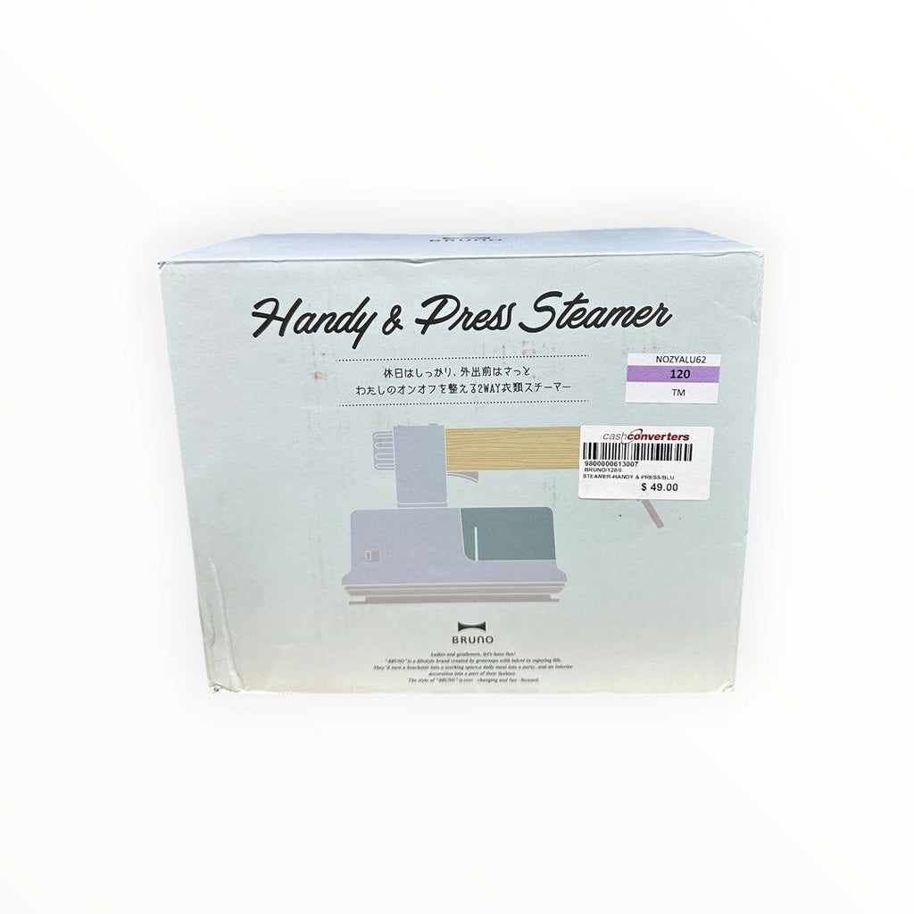 BRUNO BOE085-BGY Handy Press Steamer, Steam Iron, Blue Gray