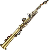 Btuty Straight Bb Soprano Saxophone Nickel Plated Sax straight saxophone Professional Brass Woodwind Instrument Carve Pattern with Carrying Case Mouthpiece Reed Cleaning