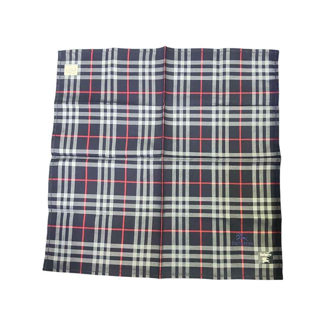Burberry Handkerchief Navy Blue And Gray Nova Check Pattern Main image