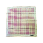 Burberry Handkerchief Iconic House Check Pattern Pink And Geige