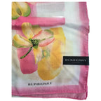 Burberry Handkerchief Pink Watercolor Check Pattern Yellow Floral Motifs