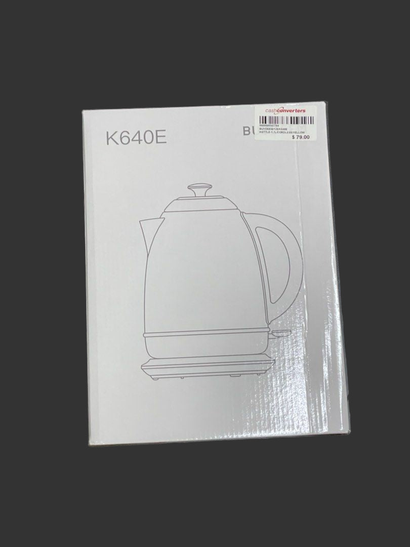 Buydeem K640E Cordless Kettle 1.7 Liters Mellow Yellow