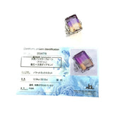 PT900 Ametrine & Diamond Ring
