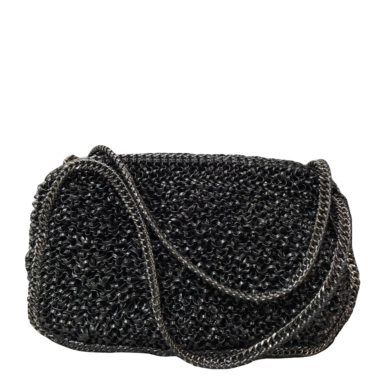 Anteprima Black PVC Wire Bag