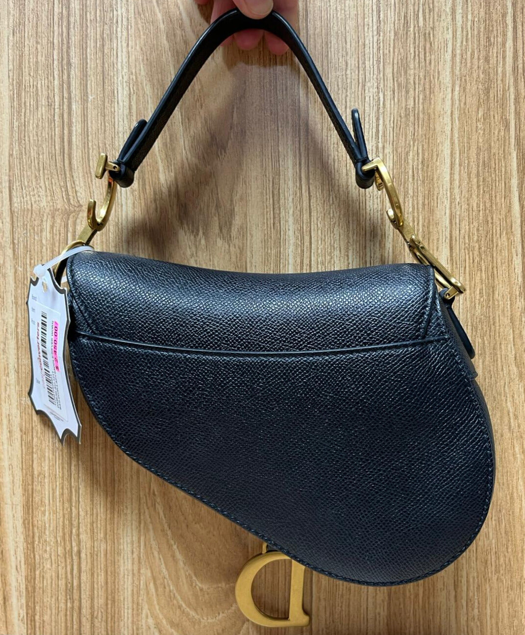 Dior Saddle Bag Mini Black Grained Calfskin