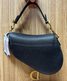 Dior Saddle Bag Mini Black Grained Calfskin