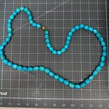 Turquoise Necklace 750 Yellow Gold Lock