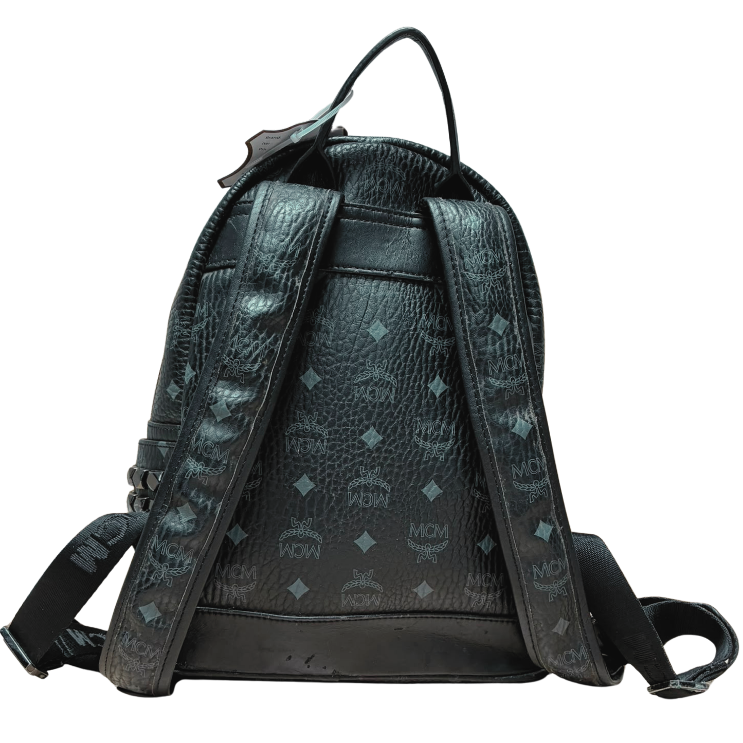 MCM T1851 Stark Side Studs Backpack Visetos Black Secondary image