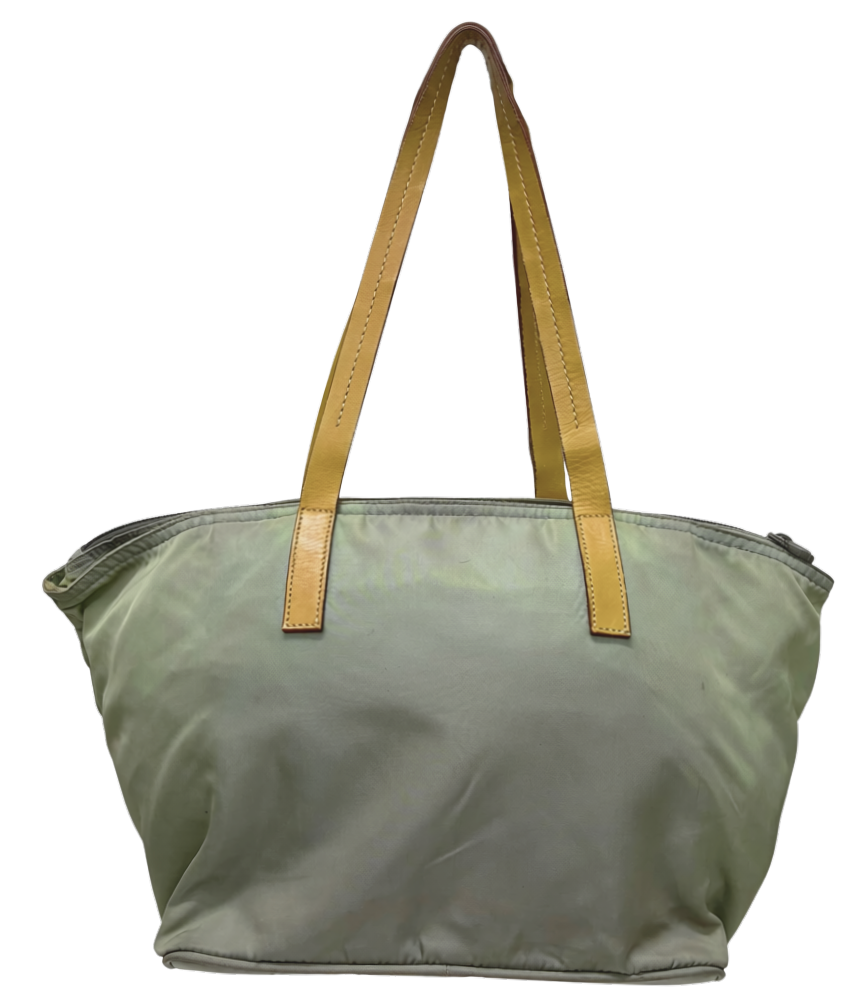 Prada Tessuto Nylon Small Boxy Tote Bucket Bag Secondary image