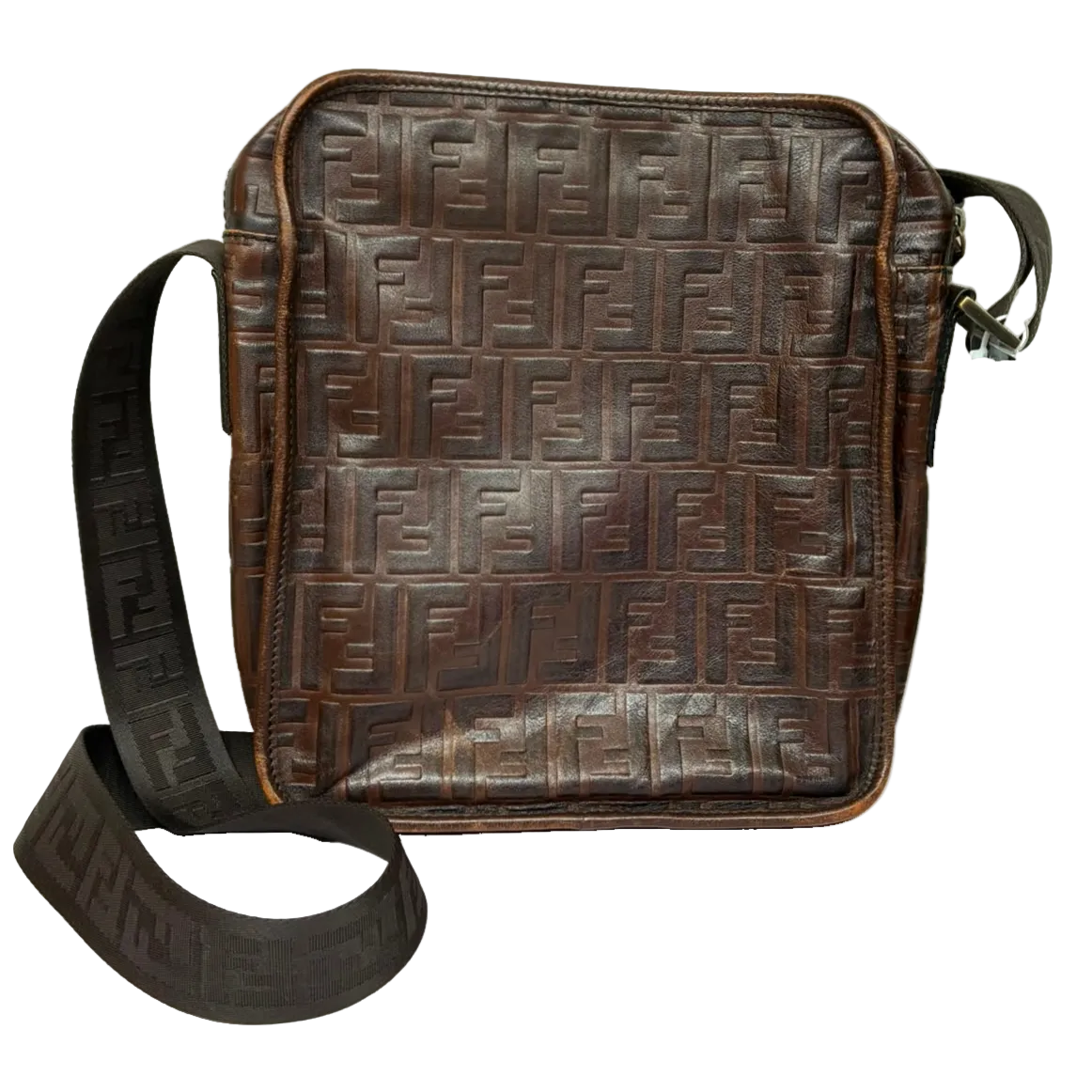 Fendi Zucca FF Monogram Messenger Camera Bag Brown Secondary image