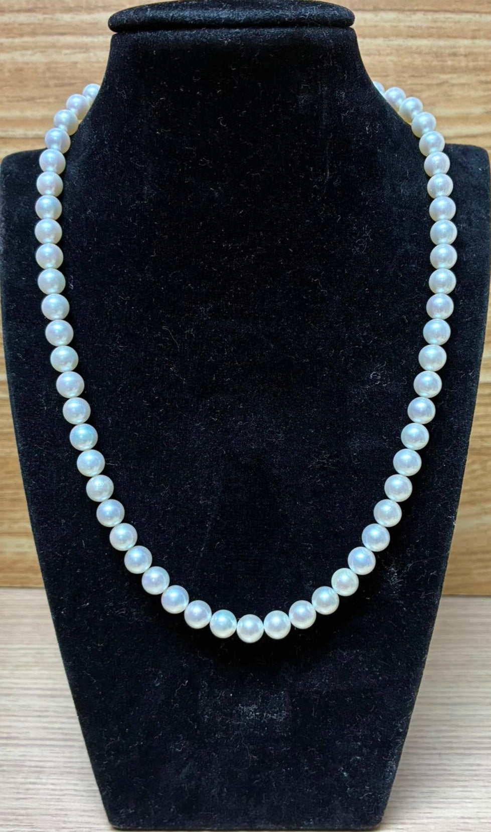 Classic Japanese Akoya Cultured Pearl Strand Necklace 6.5to7MM 44CM 29.5G