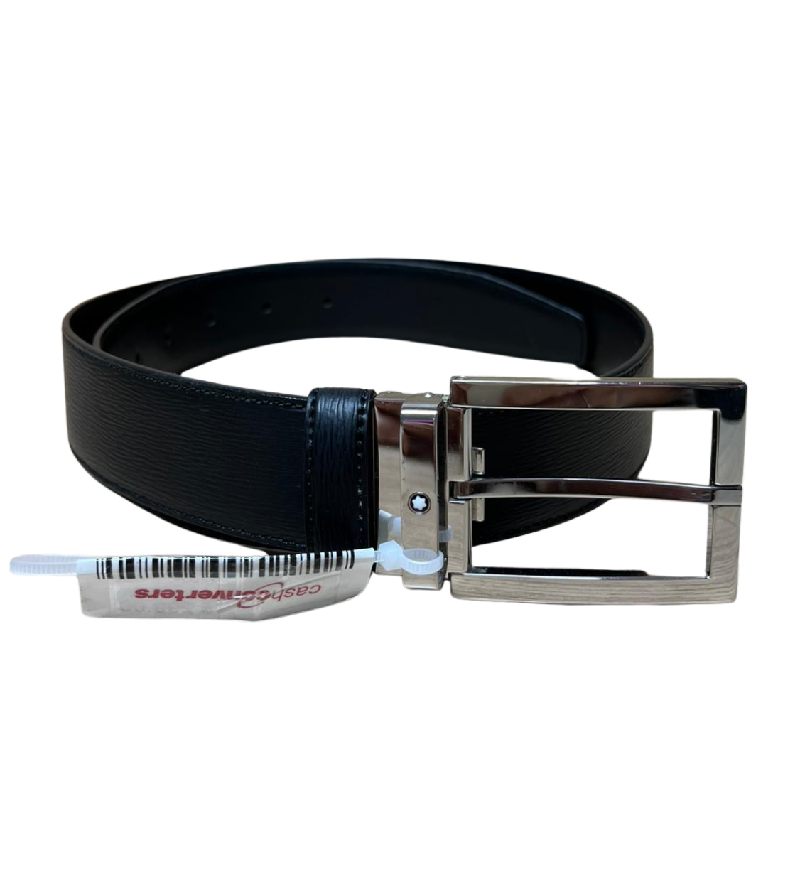 Montblanc Black Westside Leather Belt 35mm MB114435 Main image