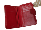 Prada Saffiano Metal Lampo Wallet 1M1225 Fuoco