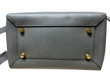 Celine Micro Belt Bag Grey Grained Calfskin Leather