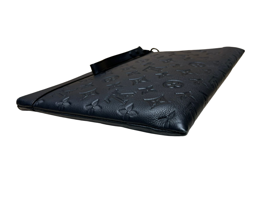 Louis Vuitton Pochette ToGo Monogram Shadow Leather Clutch Bag