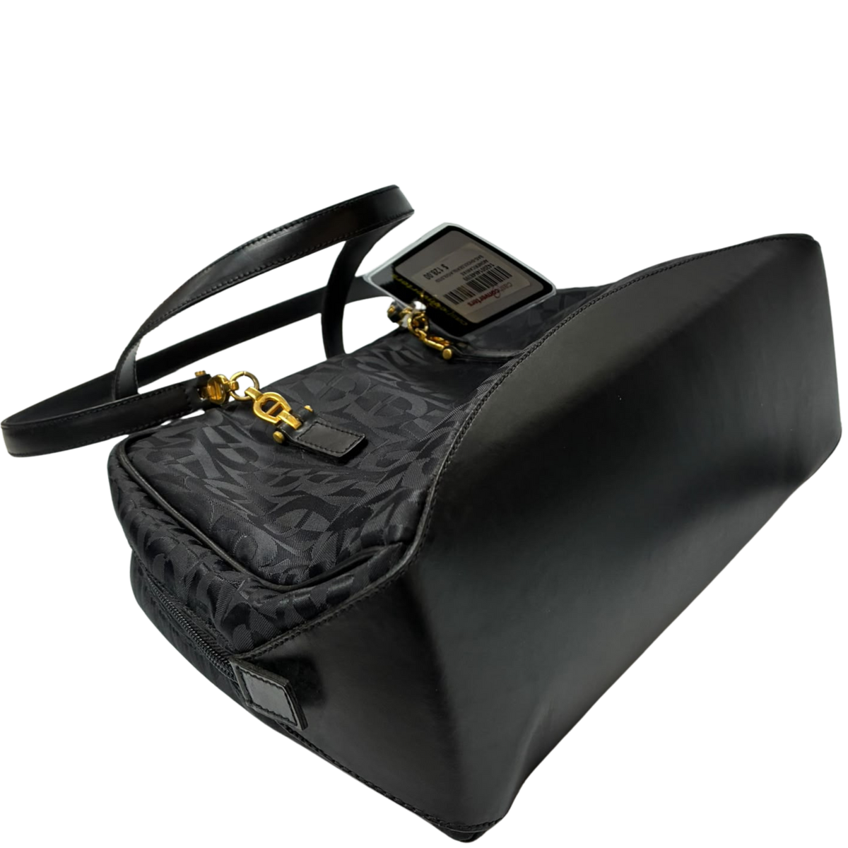 Aigner Vintage Monogram Jacquard Handbag Satchel