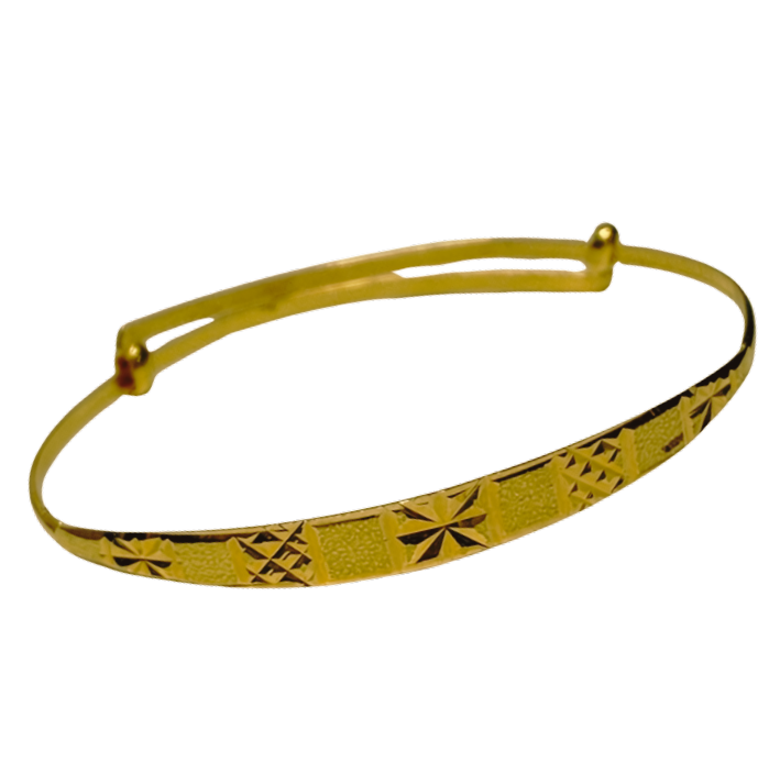 916YG Adjustable Baby Slim Bangle 2.3GM