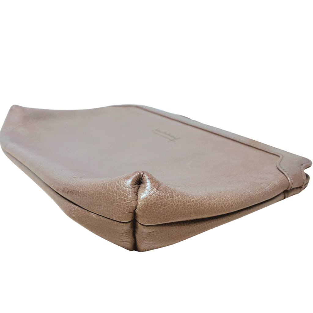 Pierre Balmain Vintage Brown Leather Clutch